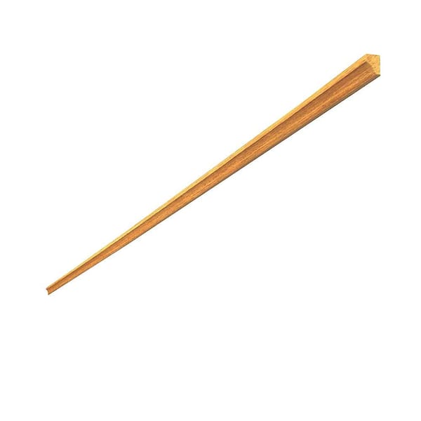 Stairtek 0.5 in. x 0.75 in. x 48 in. Prefinished Natural Brazilian Cherry Cove Moulding