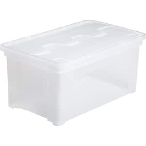 47 qt. Clear Letter/Legal Size Wing-Lid File Storage Box