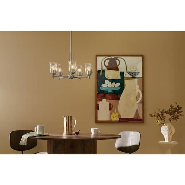 Kichler Shailene 5-Light Brushed Nickel Traditional Chandelier