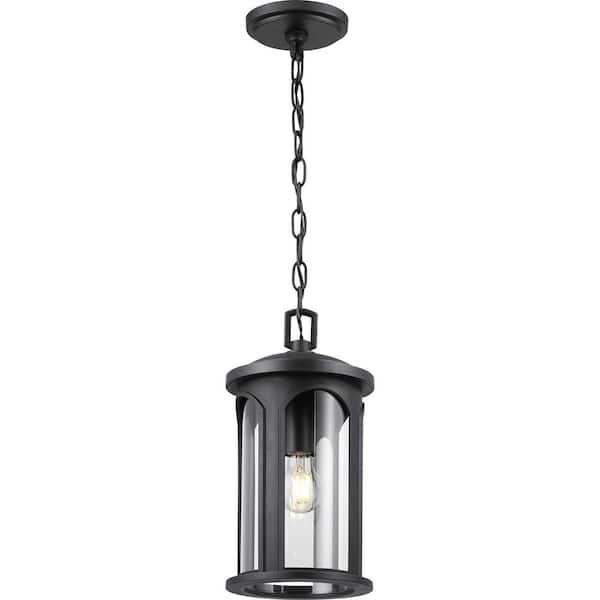 Progress Lighting Faywood 1-Light 11 in Matte Black Outdoor Wall Lantern Progress Lighting Faywood 1-Light 11 in Matte Black Outdoor Wall Lantern