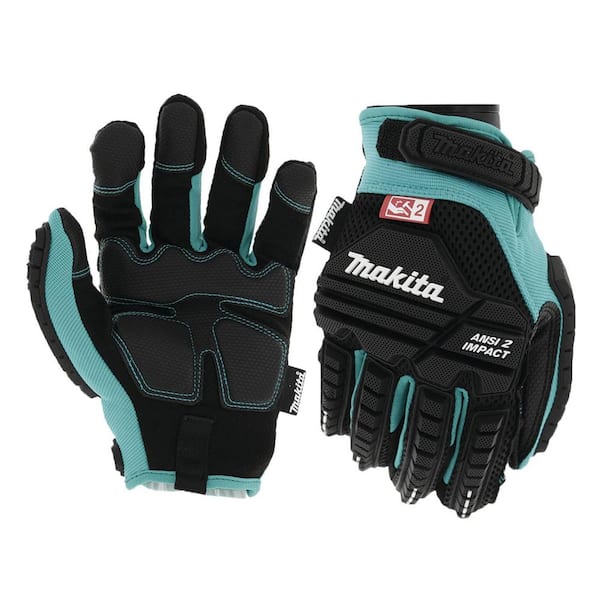 Makita Medium Advanced ANSI 2 Impact-Rated Demolition Outdoor and Work Gloves