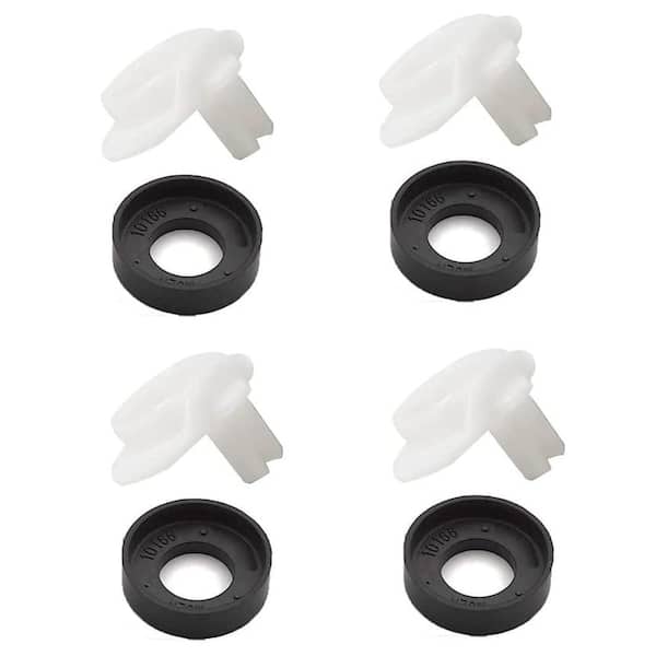 4-Pack 101237 Cup Seal and Diverter Gate Repair Set for Diverter Tub Spout, Rubber and Plastic