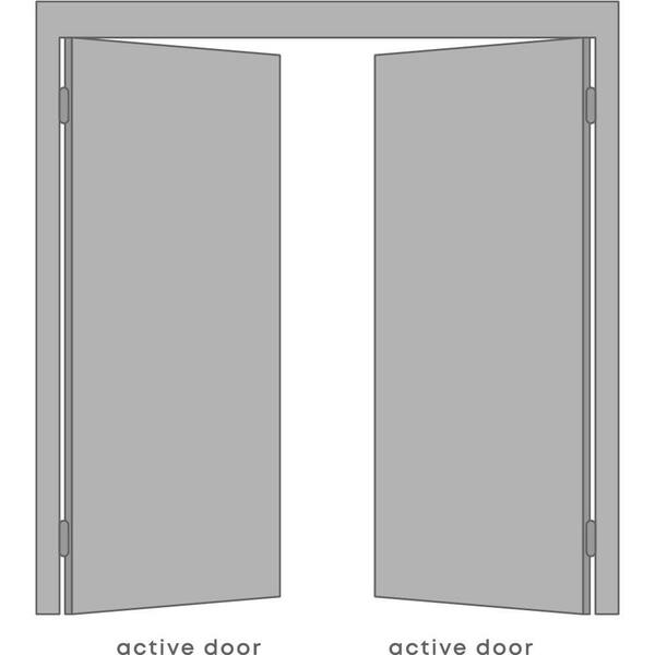 Belldinni Romi 36 in. x 95.25 in. Both Active 5-Lite Frosted