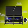Ntense Genesis 60 in. Black Gaming TV Stand for TVs up to 70 in. 2874872COM  - The Home Depot