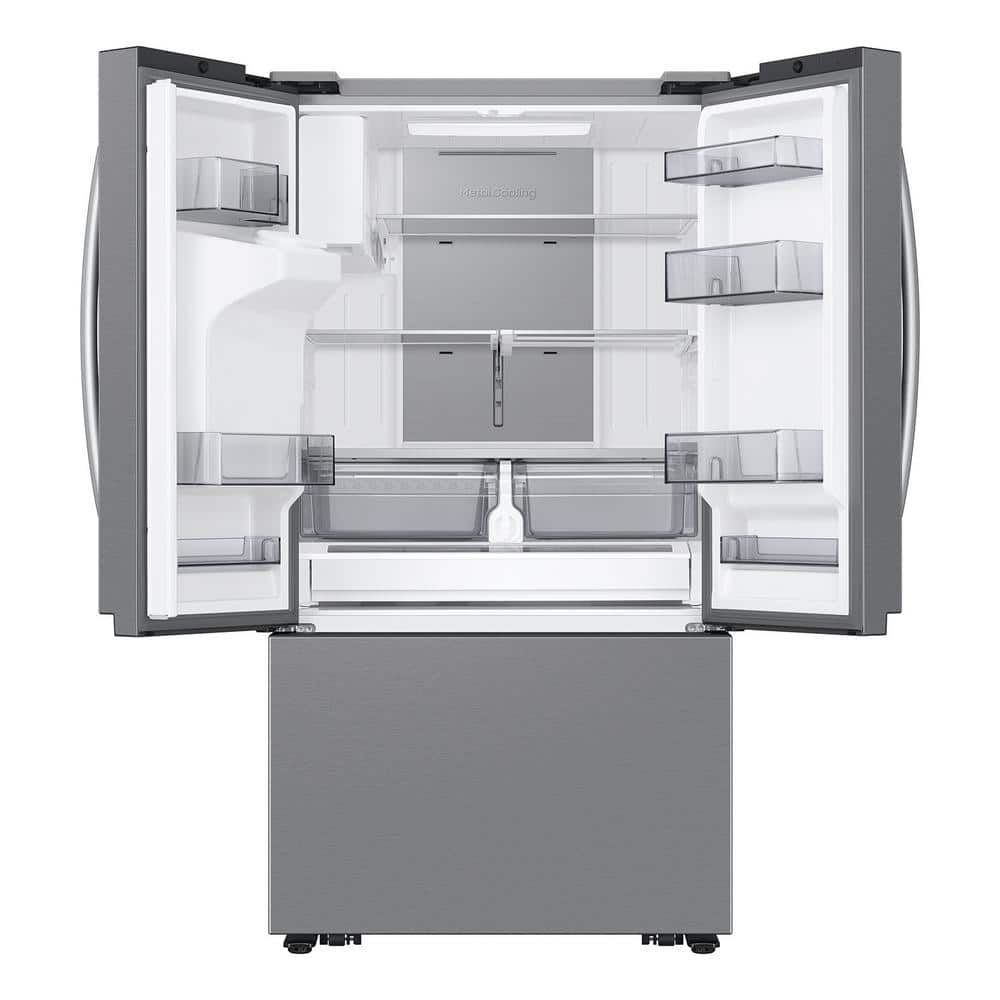 Stainless Steel 25 cu. ft. Smart French Door Refrigerator with Ice Maker