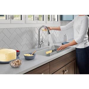 Setra Single-Handle Voice Activated Pull-Down Sprayer Kitchen Faucet with Kohler Konnect in Polished Chrome