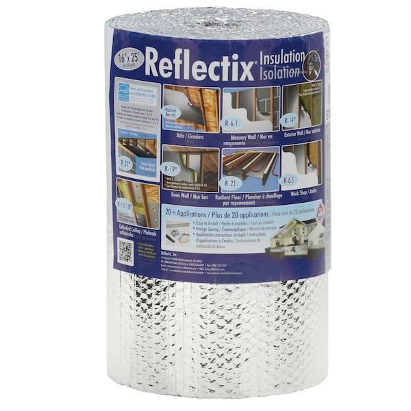 Reflectix 16 in. x 25 ft. Double Reflective Insulation Roll with Staple Tab Edge