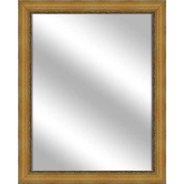 PTM Images Medium Rectangle Antique Gold Art Deco Mirror (32.375 in. H x 26.375 in. W)