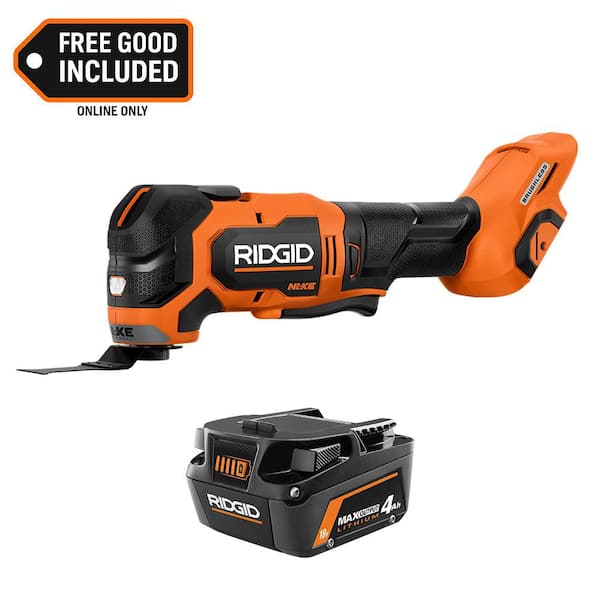 18V NUKE SubCompact Brushless Cordless Multi-Tool with 18V 4.0 Ah MAX Output Lithium-Ion Battery