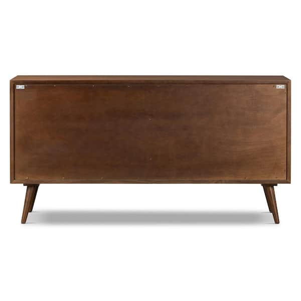 Poly and Bark Cura 6 Drawer 63 in. Wide Dresser in Walnut BD