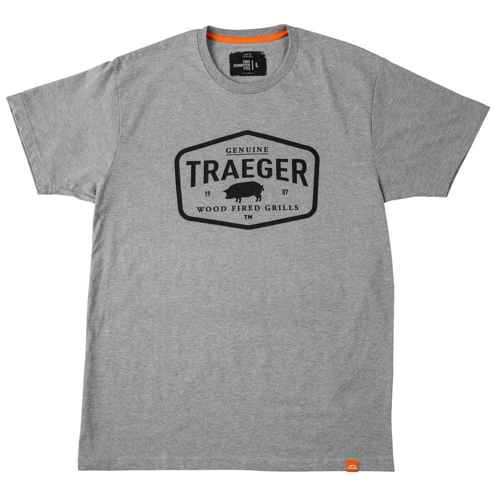 Traeger 3X-Large Grey Heather Certified-T-Shirt APP283 - The Home Depot