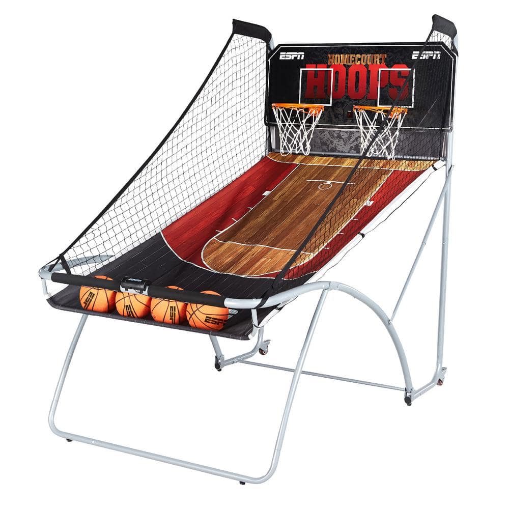 ESPN Premium 2-Player Basketball Game with Authentic Clear Backboard