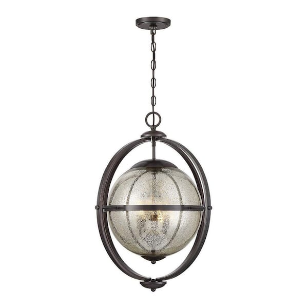 Savoy House Pearl 21 in. W x 24 in. H 3-Light Oiled Burnished