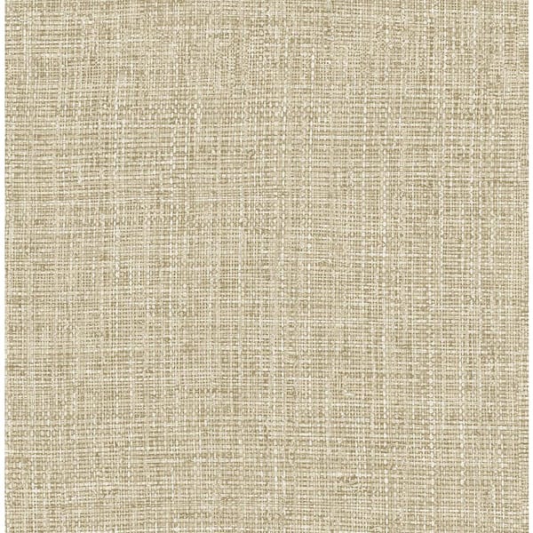 30.75 sq. ft. Natural Reed The Alix Faux Weave Vinyl Peel and Stick Wallpaper