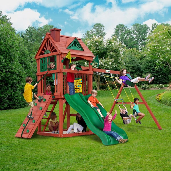 Double slide deals playset