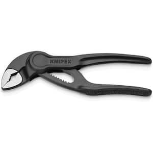 KNIPEX Heavy Duty Forged Steel 6 in. Mini Cobra Pliers with 61 HRC Teeth 87  01 150 - The Home Depot