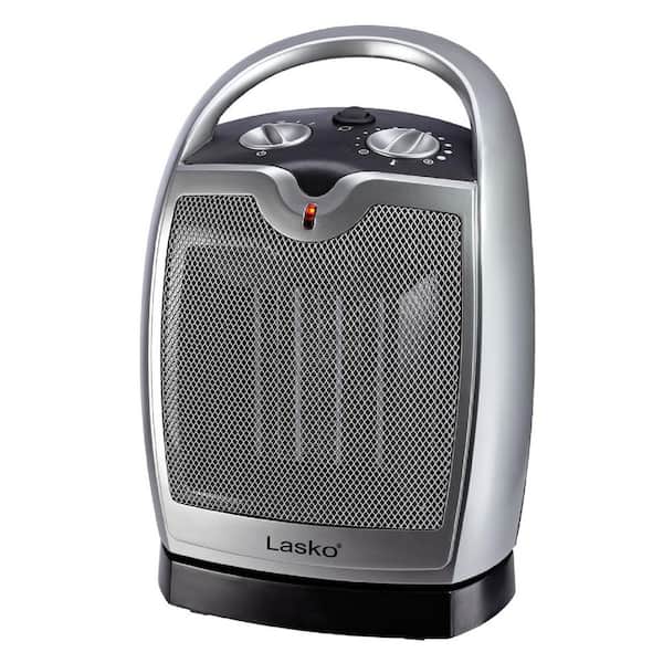 Lasko Compact 1500-Watt 11.25 in. Electric Ceramic Portable Oscillating Space Heater