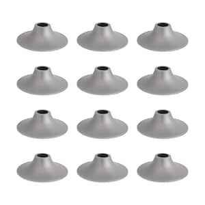 6 in. Silver Light Bulb Shade for Outdoor String Lights (12-Pack)