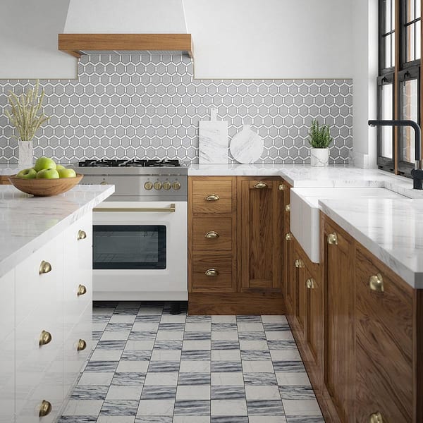 Jeffrey Court Turbine White Grey 11 875, White Grey Marble Kitchen Floor Tiles
