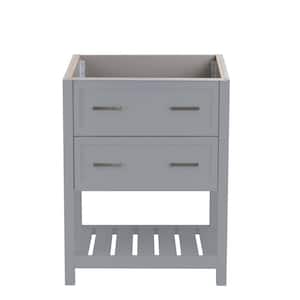 Tremblant 24.62 in. W x 19.00 in. D x 34.67 in. H Bath Vanity Cabinet without Top in Grey