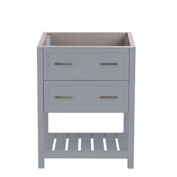 Ella Tremblant 24.62 in. W x 19.00 in. D x 34.67 in. H Bath Vanity Cabinet without Top in Grey