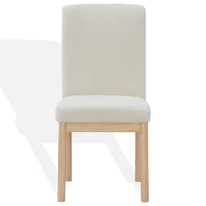 Halcy Cream/Natural 19.3 in. Wood Dining Chair