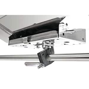 Dual Horizontal Round Rail (SD) Mount for 12 in. x 18 in. Smaller Rectangular Grills and Single Mount Tables