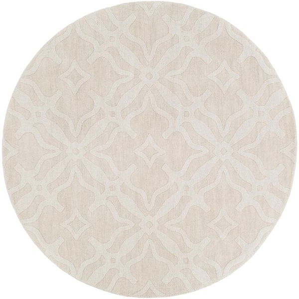 Livabliss Metro Ramona Ivory 10 ft. x 10 ft. Round Indoor Area Rug