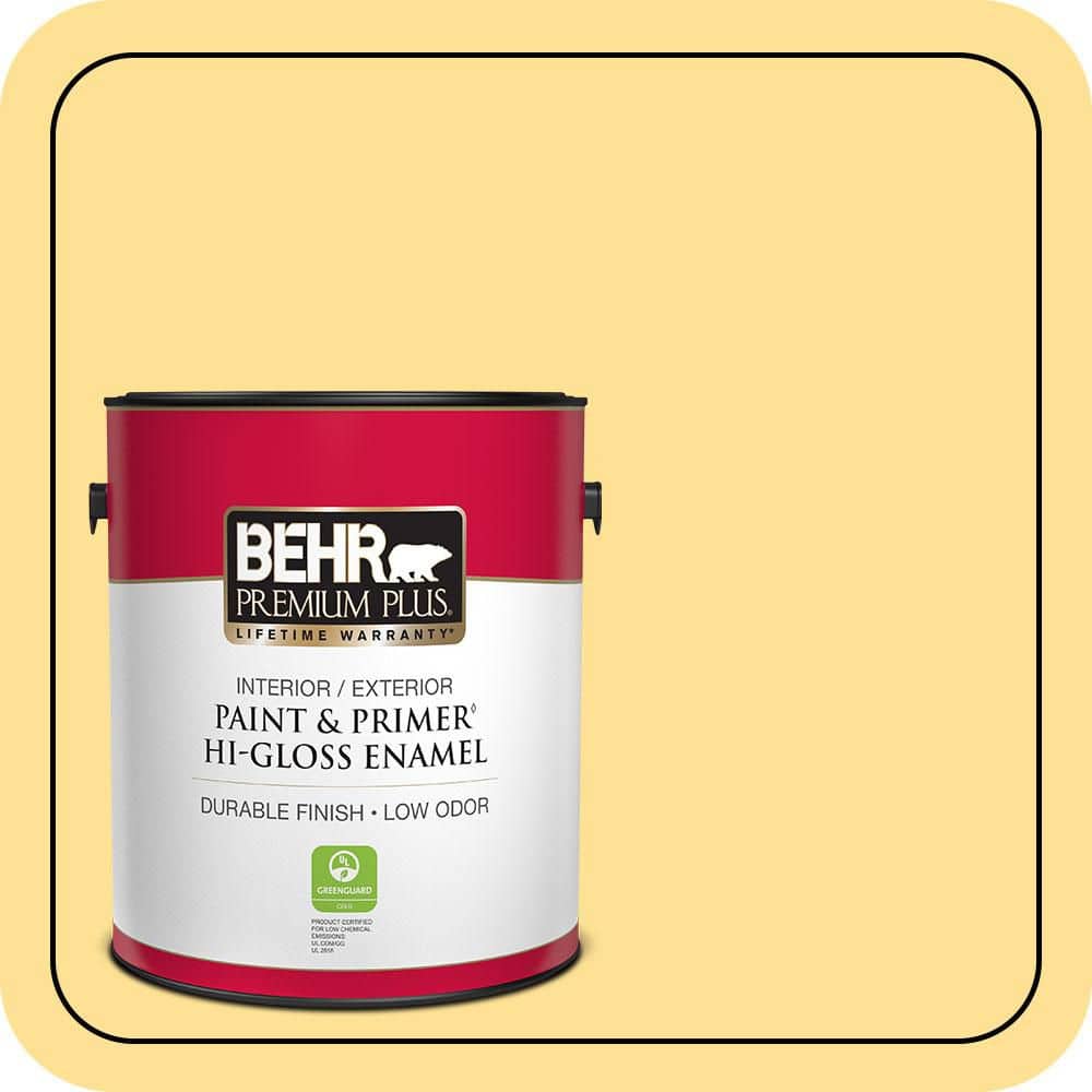 1 gal. #330B-4 Cheerful Hue Hi-Gloss Enamel Interior/Exterior Paint & Primer price history on PriceWatchPro