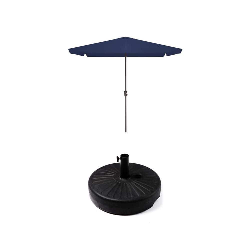 black resin patio umbrella base Treasure Garden BF10 Plastic Ensures your umbrella stays securely in place RITSU 25.79 in L x