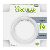 22-Watt 8 in. T9 G10q Linear Circline Fluorescent Tube Light Bulb, Cool White 4100K (1-Bulb)