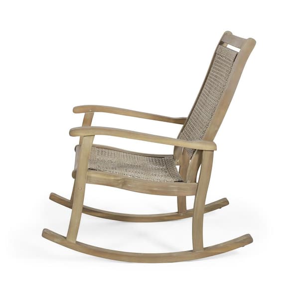 light brown rocking chair