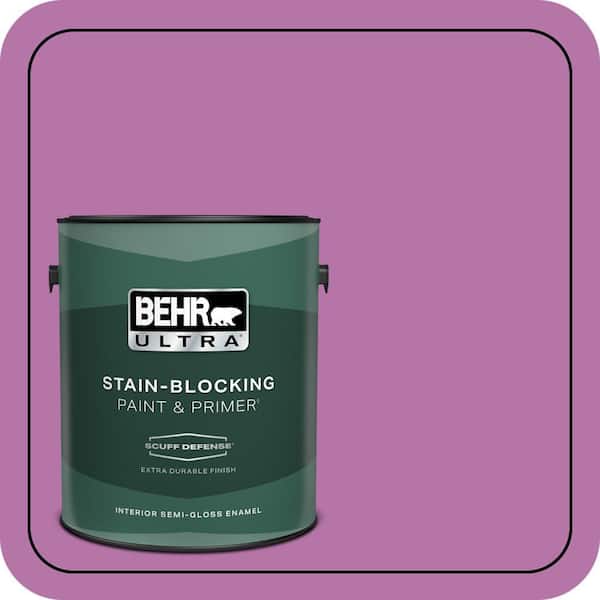 BEHR ULTRA 1 gal. #P110-5A Eccentric Magenta Extra Durable Semi-Gloss Enamel Interior Paint & Primer