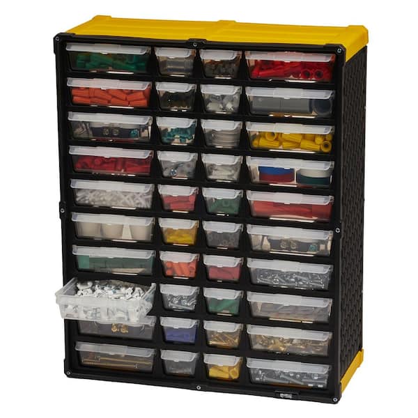 TAFCO Product 40-Compartment Small Parts Organizer, Yellow