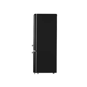 7 cu. ft. Retro Bottom Freezer Refrigerator in Matt Black, ENERGY STAR