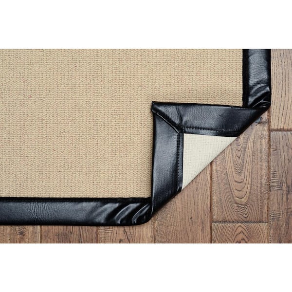 Athena Natural and Black 9 ft. x 12 ft. Area Rug