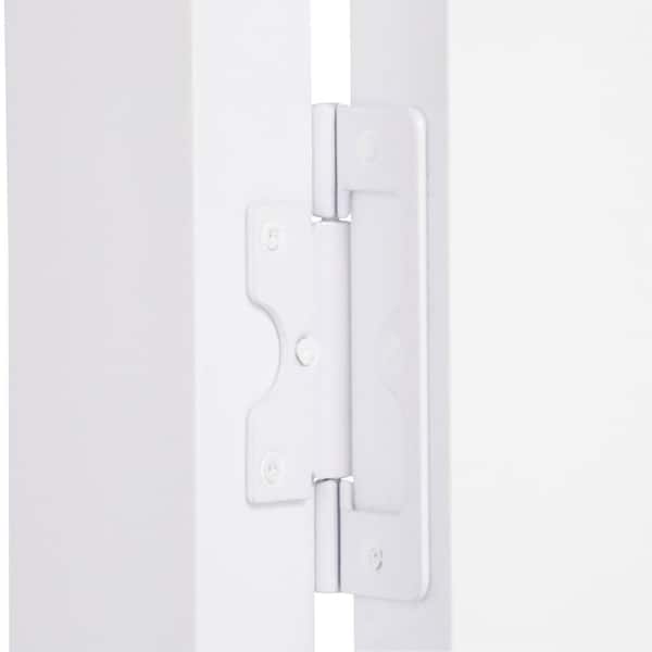 64 in. x 80 in. Seabrooke Louver Over Panel White Hollow Core PVC Vinyl Interior Bi-Fold Door