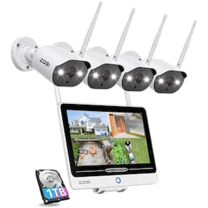 Kit Video Surveillance Wifi Nvr, Cctv Camera Kit Nvr Monitor