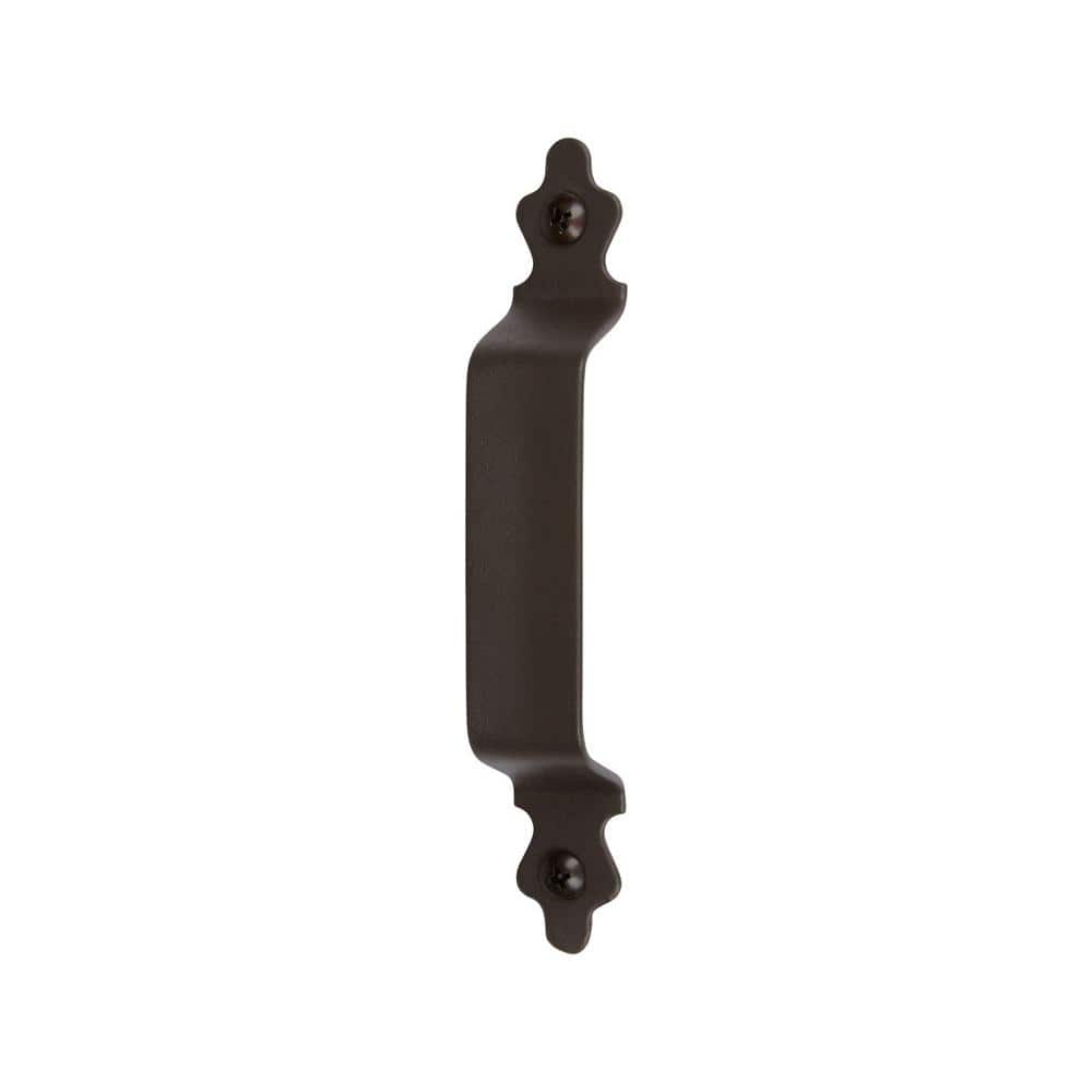 DELANEY HARDWARE 7 in. Bronze Barn Door Hardware Clover Pull Handle