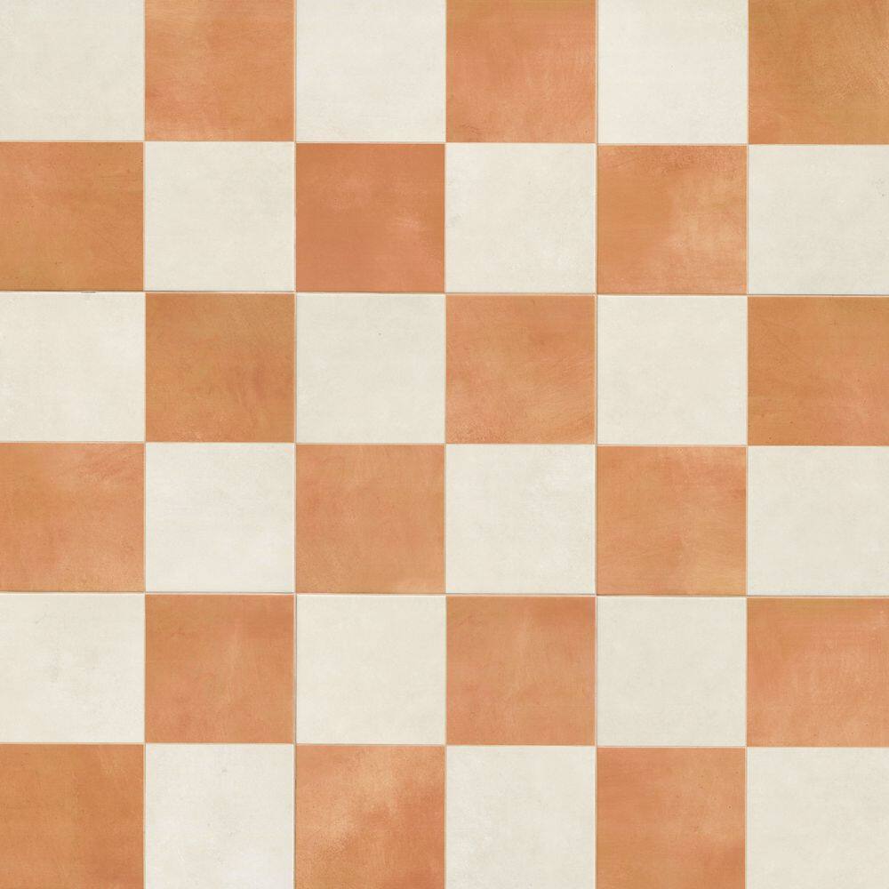 Cotto Bianco Chextile Matte Porcelain Tile 17 in. x 17 in. Floor and Wall Tile (14.77 Sq. Ft./Case) price history on PriceWatchPro