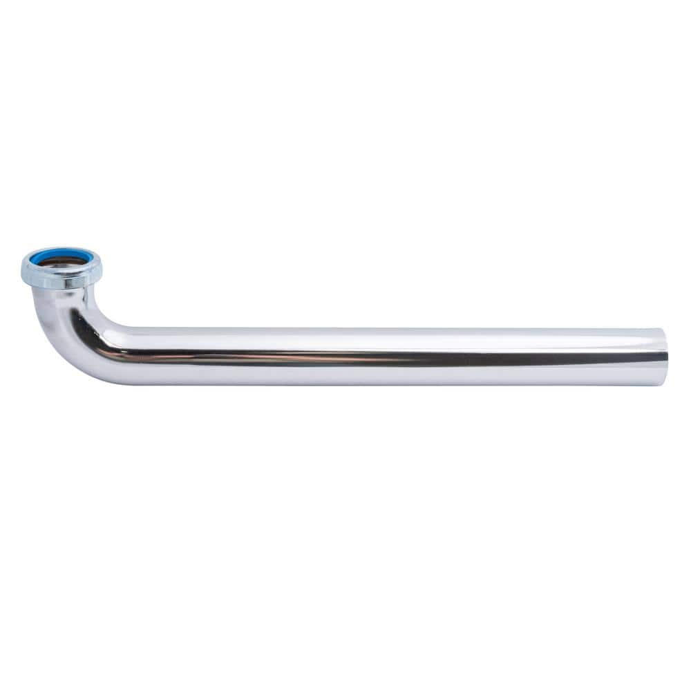 1-1/2 in. x 15 in. Chrome-Plated Brass Slip-Joint Sink Drain Outlet Waste A