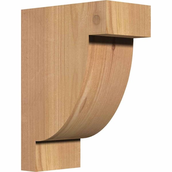Ekena Millwork 5-1/2 in. x 10 in. x 14 in. Western Red Cedar Alpine Smooth Corbel