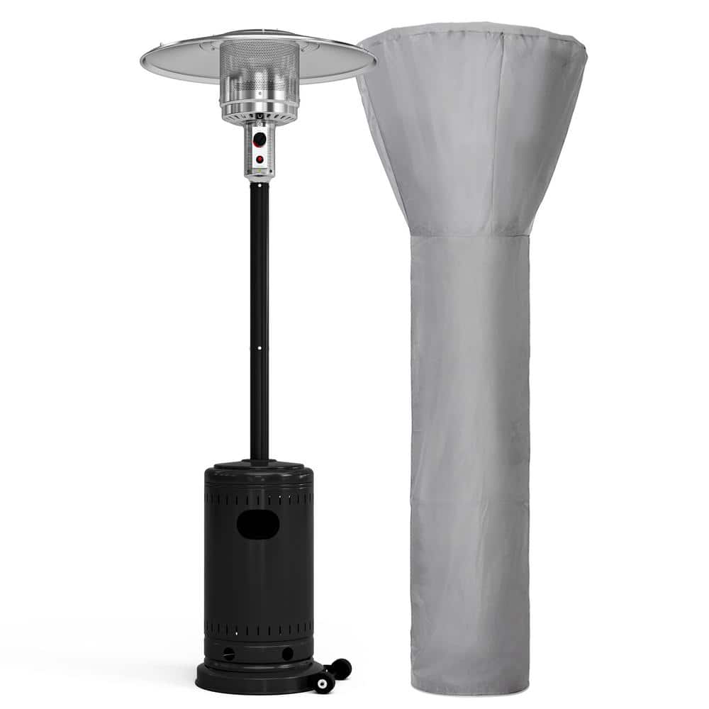 PamaPic 48000 BTU Commercial Propane Black Outdoor Heater with Cover PH-LH-WH3