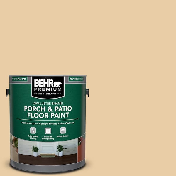 BEHR PREMIUM 1 gal. #PFC-21 Grain Low-Lustre Enamel Interior/Exterior Porch and Patio Floor Paint