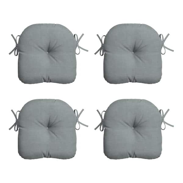 ARDEN 14.5 in. x 15 in. Stone Grey Leala Rectangle Outdoor Seat Cushion (4-Pack)