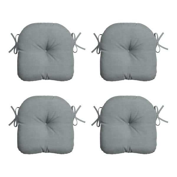 ARDEN SELECTIONS 14.5 in. x 15 in. Stone Grey Leala Rectangle Outdoor Seat Cushion (4-Pack)