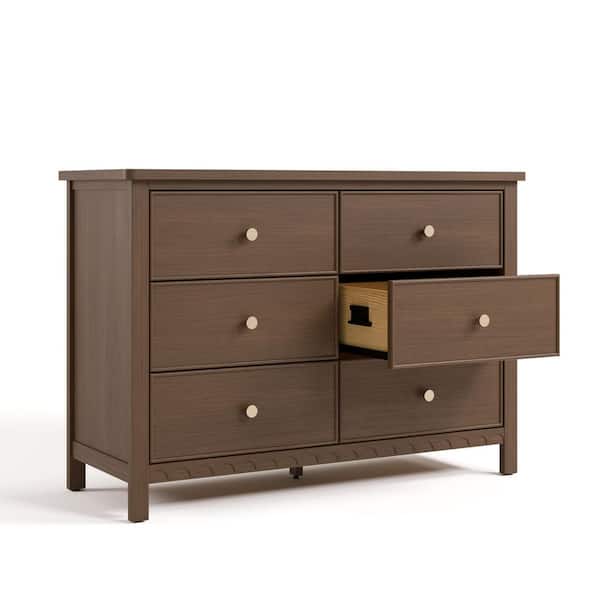 Graco Sasha Hazelnut 6 Drawer 47.48 in. Wide Dresser 03716-408