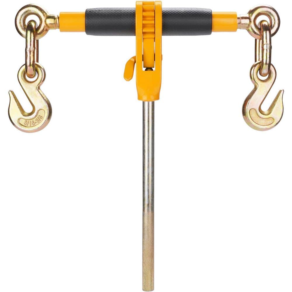 Ratchet Chain Binder, 3/8-1/2 in. Heavy Duty Load Binders, with G80 Hooks 12000 lbs. Secure Load Limit, Anti-skid Handle price history on PriceWatchPro