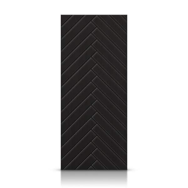 CALHOME 30 in. x 96 in. Hollow Core Black Painted Composite MDF Interior Door Slab