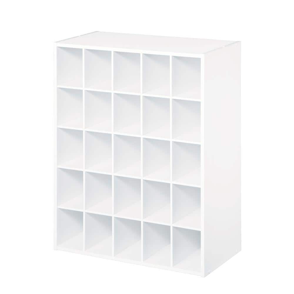 ClosetMaid BrightWood 25-in x 2.11-in x 13.8-in White Shoe Storage in the  Wood Closet Accessories department at